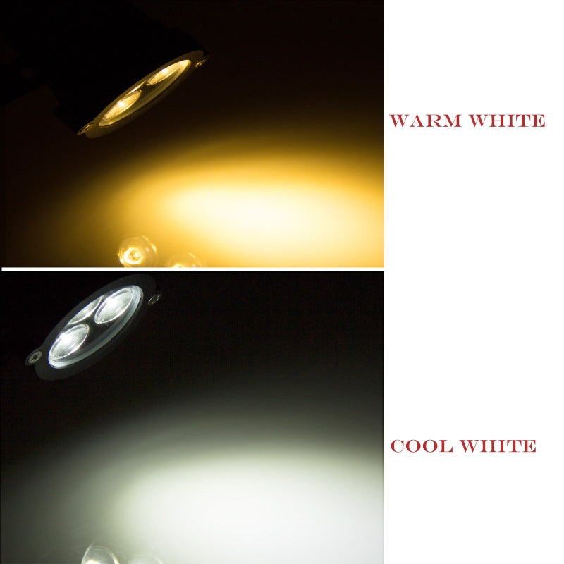 LemonBestÂ® Outdoor LED Landscape Up Down Light Spotlight Low Voltage 12V for Yard Step Lawn Lighting (Cool White) - Image 5
